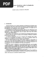 Consideraciones históricas sobre la fundación de Cartago
