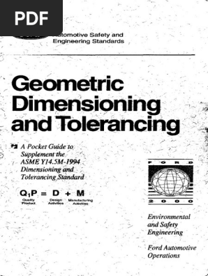 Ford Gd T Pocket Guide Cartesian Coordinate System Engineering Tolerance