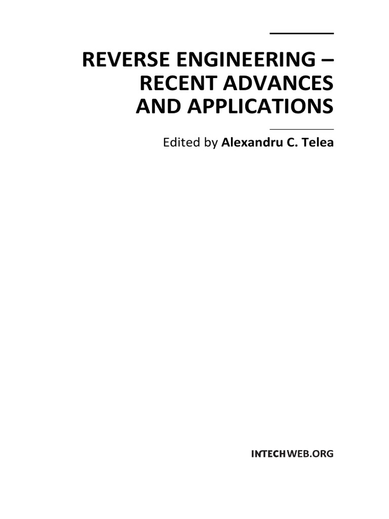 Reverse Engineering Recent Advances and Applications PDF | PDF ...