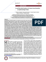 Clinical Presentation and Microbial Analyses of Contact Lens Keratitis An Epidemiologic Study