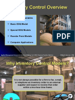 Inventory Control Presentation - Part I