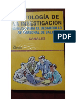METODOLOGIA de LA INVESTIGACION (Manual Para El Desarrollo de Personal de Salud) CANALES