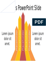 5 Arrows Powerpoint Slide: Lorem Ipsum Dolor Sit Amet. Lorem Ipsum Dolor Sit Amet