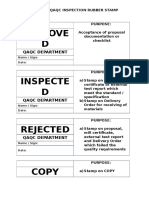 Proposal - QAQC Rubber Stamp (General)