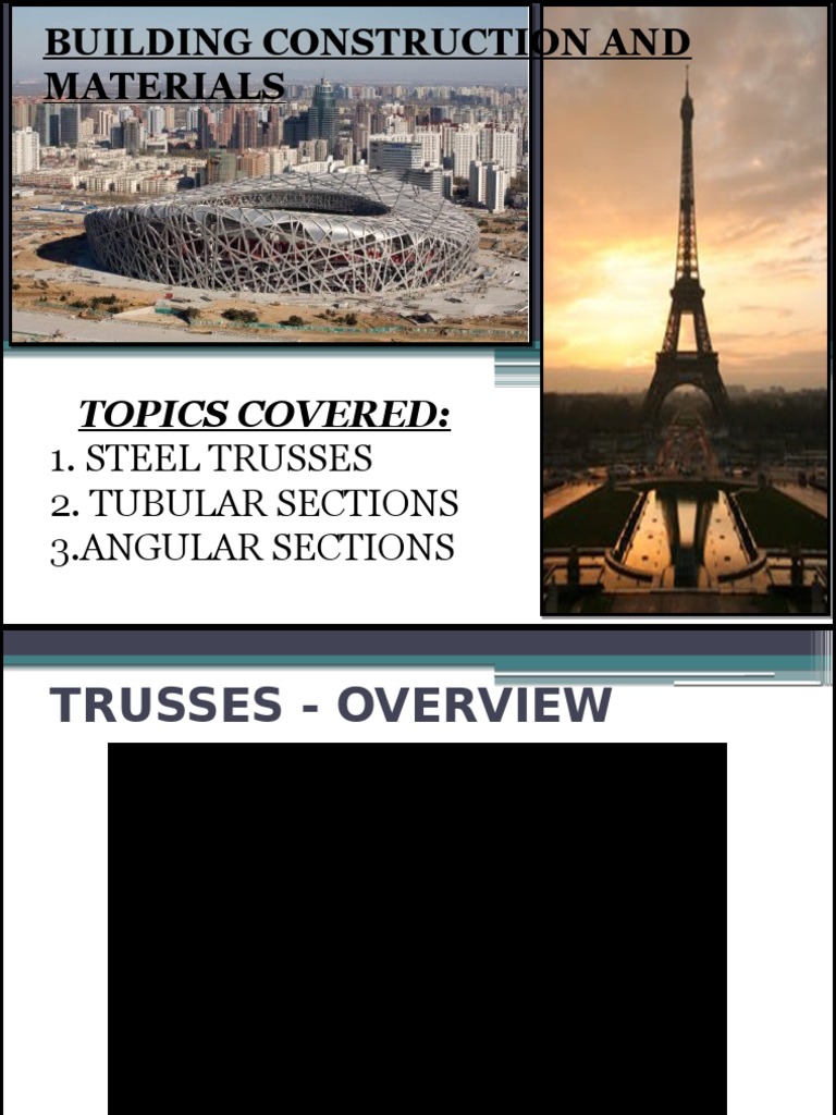 Building Construction and Materials: Topics Covered | PDF | Truss ...