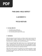 Lab Sheet 3-Weld Repair