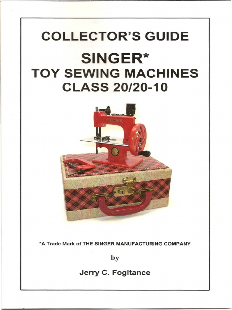 Singer 20, Miniature Toy Sewing Machine Threading Diagram