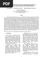 Download Jurnal Fuzzy Time Series dengan Penentuan Interval  Berbasis Rata-rata untuk Peramalan Data  by Syauqi Abi Syana SN33474501 doc pdf