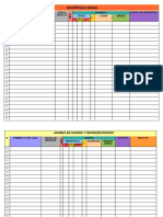 Matrícula Inicial: #Nombres Y Apellidos Cédula Escolar Fecha Lugar Estado D M A