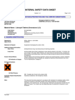 Lisinopril Tabs MSDS