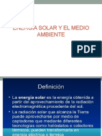 Energia Solar y El Medio Ambiente