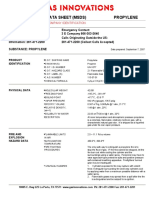 MSDS Propylene