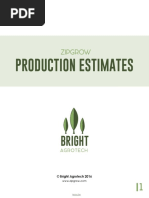 ZipGrow Production Estimates Guide - Bright Agrotech