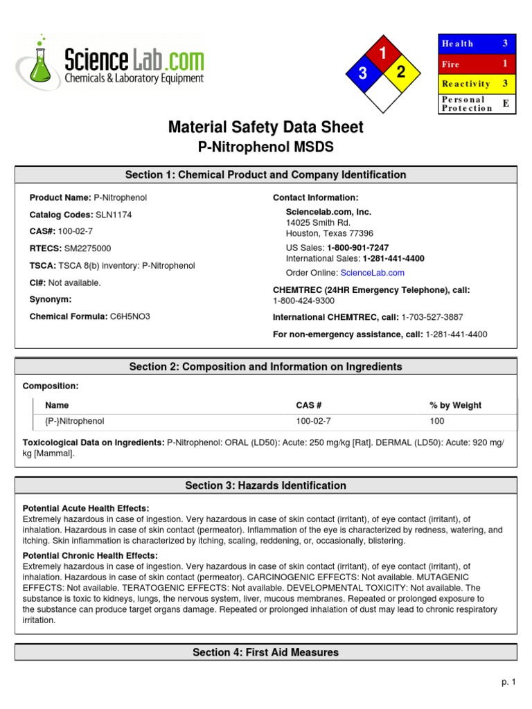 Msds PNP | PDF | Toxicity | Personal Protective Equipment