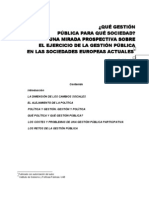 Prospectiva de La Ges Pub Soc Europeas