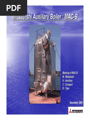 Mitsubishi Auxiliary Boiler Mac B Pdf Fuel Oil Furnace