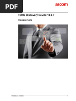 TEMS Discovery Device 10.0.7: Release Note