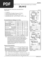 DC-DC Converter, Relay Drive and Motor Drive Applications: Absolute Maximum Ratings