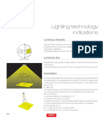 Lighting Technology Indications: Luminous Intensity