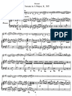 Mozart - Violin Sonata in A Major PDF
