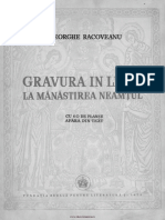 Gravura În Lemn A Mânăstirii Neamț PDF
