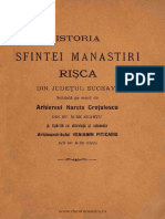 Istoria Mânăstirii Rișca, Jud - Suceava PDF