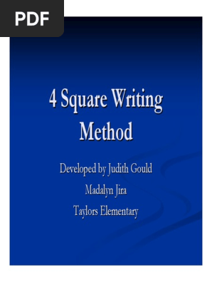 Four Square Writing Technique