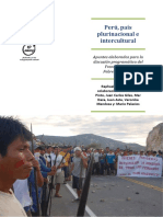 Perú, País Plurinacional e Intercultural