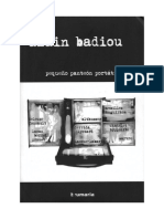 Badiou Alain Pequeno Panteon Portatil