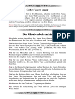 Vater Unser Und Glaubensbekenntnis PDF