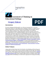 Assessment of Thinking in Educational Settings