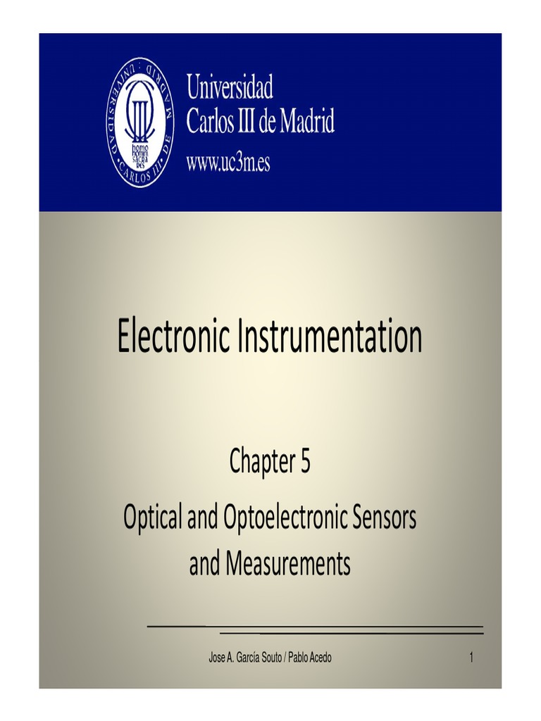 OCW 5 Optical and Optoelectronic Sensors and Measurements PDF
