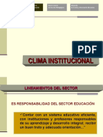 Clima Institucional Convivencia