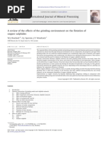 A Review of The Effects of The Grinding Environment On The Flotation of Copper Sulphides