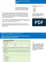 Reset and Reverse Down Payment Clearings