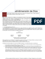 La Cuadridimension de Dios