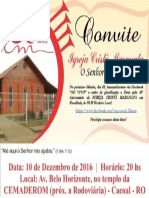 Convite 30 Anos ICM Rondônia