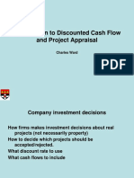Introduction To Discounted Cash Flow and Project Appraisal