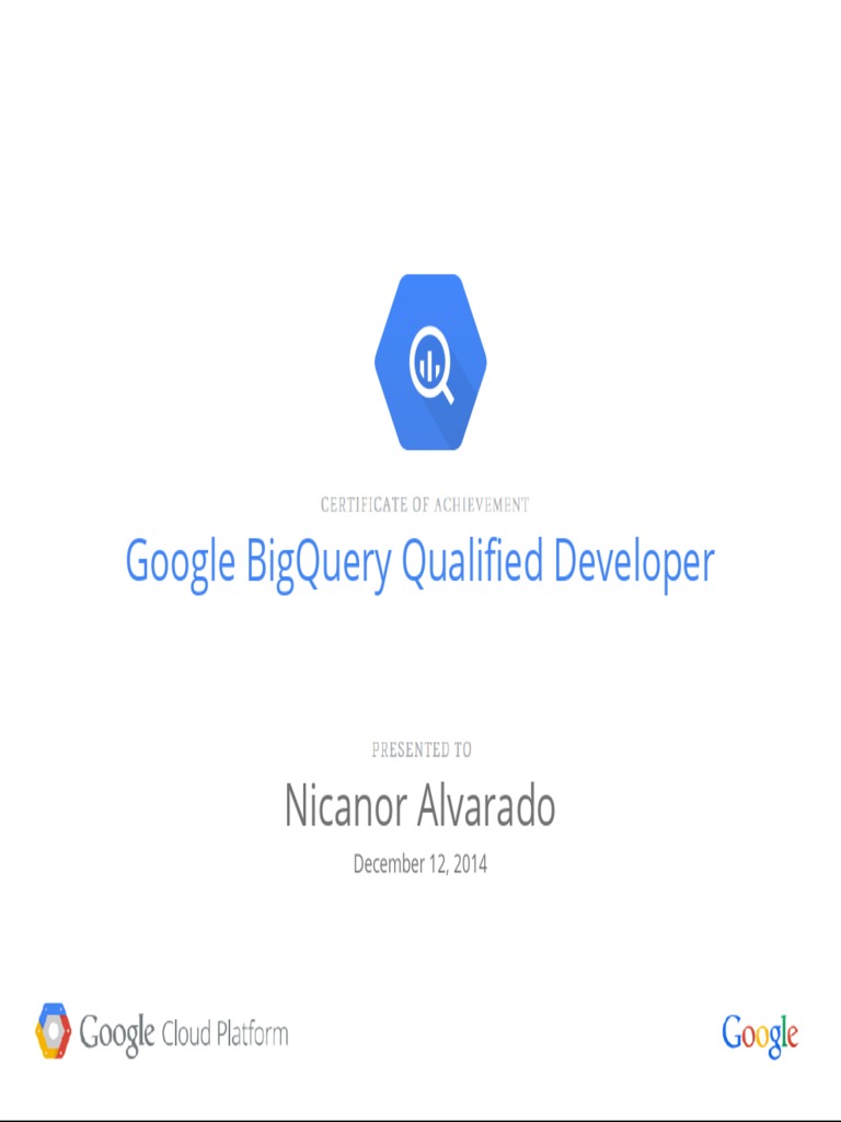 Google BigQuery Developer Certification Guide | PDF | Computers