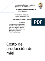 Costo de Producción de Miel 2