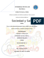 Sociedad y Salud Factores de Riesgo