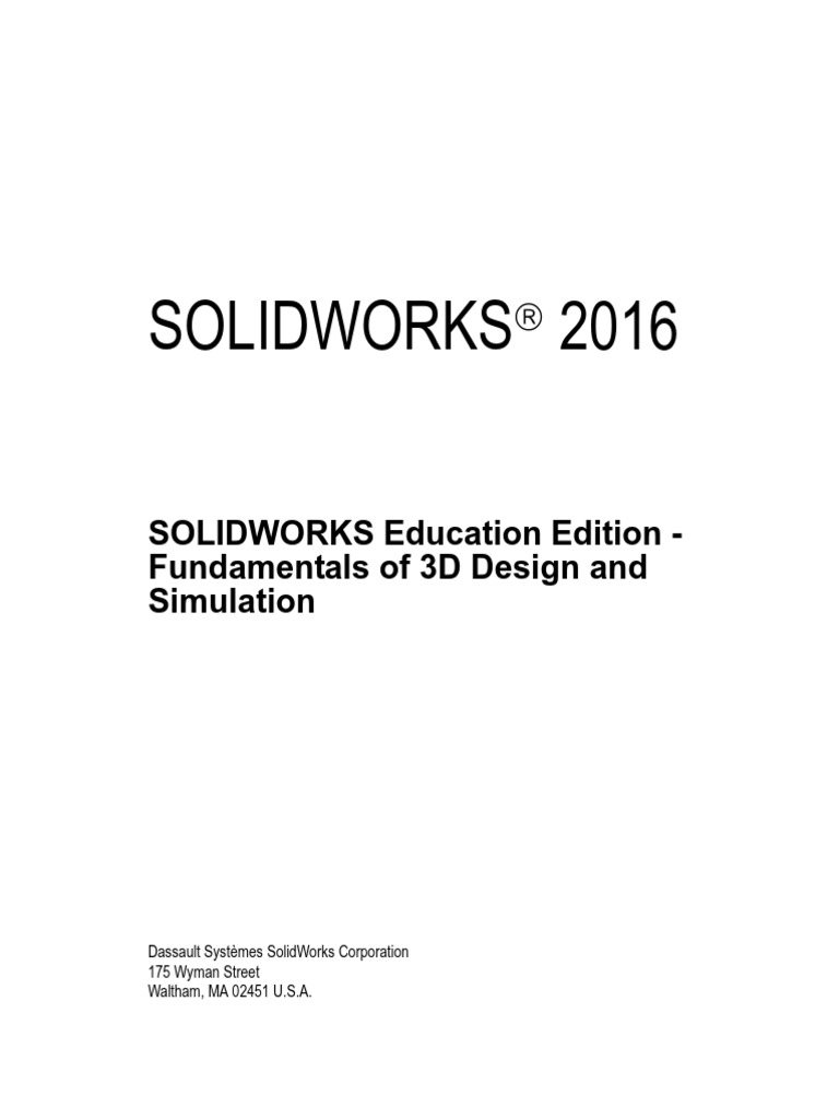 EDU Fundamentals 3DDesign SIM ENG SV | PDF | Software | Computing