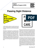 Passing Sight Distance: Tech Notes