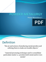 10 Powder Metalurgy I