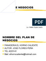 Plan de Negocios