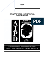 Metal Properties, Characteristics, Uses, and Codes: Subcourse Edition OD1643 7