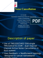 Active Noise Cancellation Using DSP