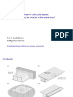 Shear in Slabs and Beams