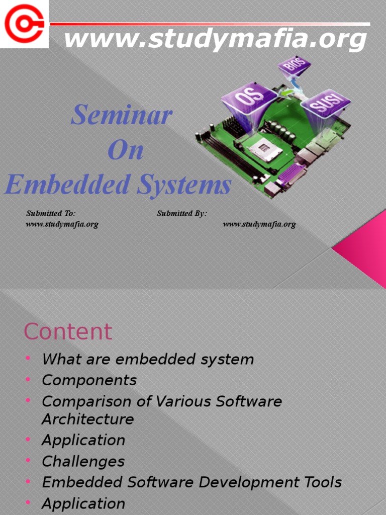 Embedded Systems Ppt | Embedded System | Subroutine