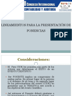 Lineamientos para La Presentacion de Ponencias PDF